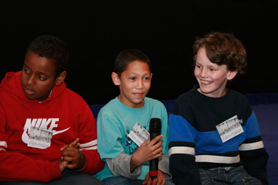 Abdullahi, Marcel and Jack at the q&a